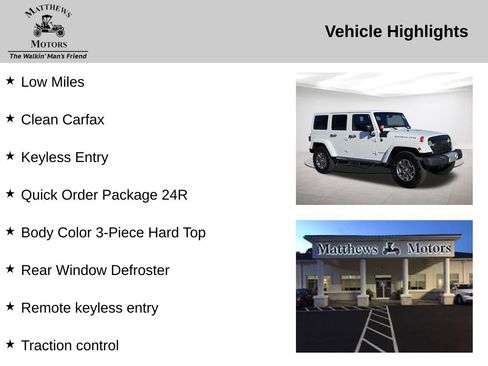 Used 2017 Jeep Wrangler Unlimited Rubicon w/ Connectivity Group image 14