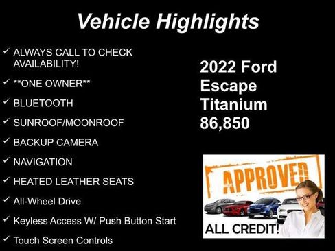 Used 2022 Ford Escape Titanium w/ Titanium Elite Package AWD/4WD image 10