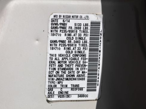 Used 2014 Nissan Murano SL FWD image 38