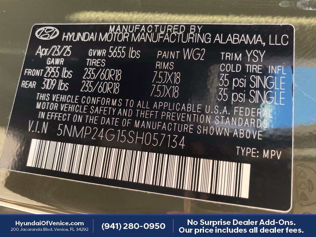 Certified 2025 Hyundai Santa Fe SEL FWD image 22
