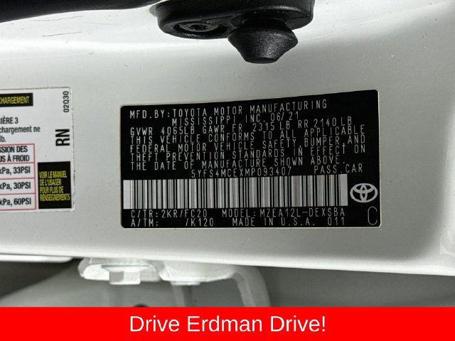 Used 2021 Toyota Corolla SE FWD image 31