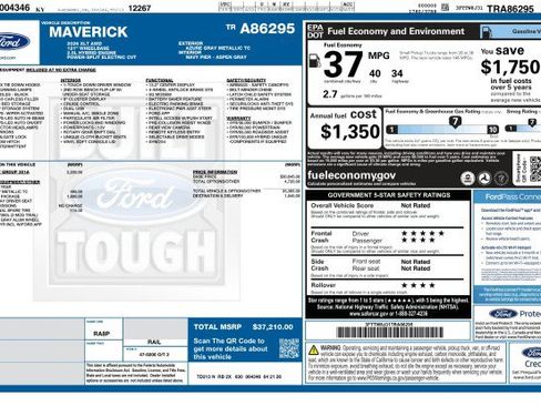 Used 2026 Ford Maverick XLT w/ Equipment Group 301A AWD/4WD image 3