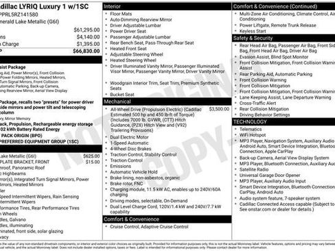 Certified 2024 Cadillac Lyriq Luxury AWD/4WD image 34