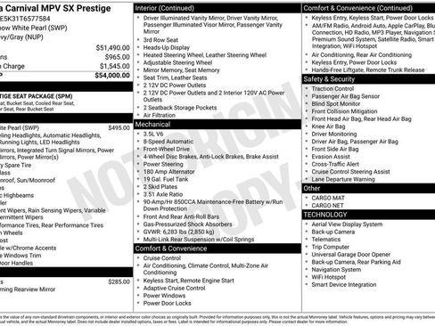 New 2026 Kia Carnival SX Prestige image 6