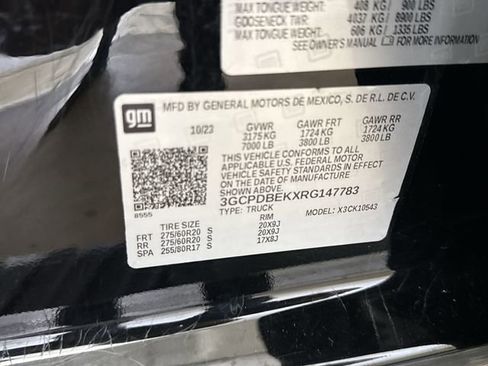 Certified 2024 Chevrolet Silverado 1500 Custom w/ Turbomax Blackout Package AWD/4WD image 26