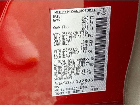 New 2025 Nissan Murano SL w/ Cargo Package image 34