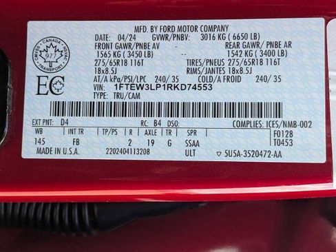 Certified 2024 Ford F150 XLT w/ Equipment Group 302A MID AWD/4WD image 29
