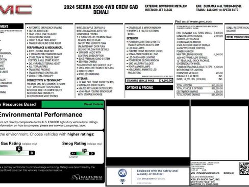 Used 2024 GMC Sierra 2500 Denali w/ Denali Reserve Package AWD/4WD image 7
