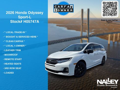 Certified 2026 Honda Odyssey Sport-L image 7