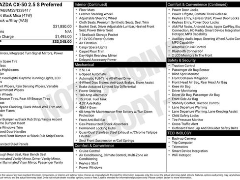 Certified 2025 MAZDA CX-50 AWD 2.5 S w/ Preferred Package image 30