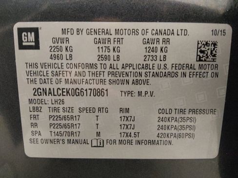 Used 2016 Chevrolet Equinox LT w/ Convenience Package FWD image 33