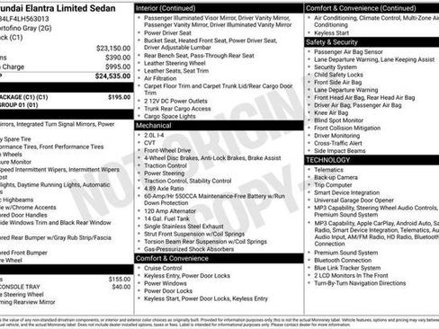 Used 2020 Hyundai Elantra Limited w/ Cargo Package (C1) FWD image 1