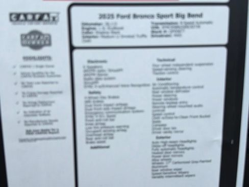 Used 2025 Ford Bronco Sport Big Bend AWD/4WD image 15