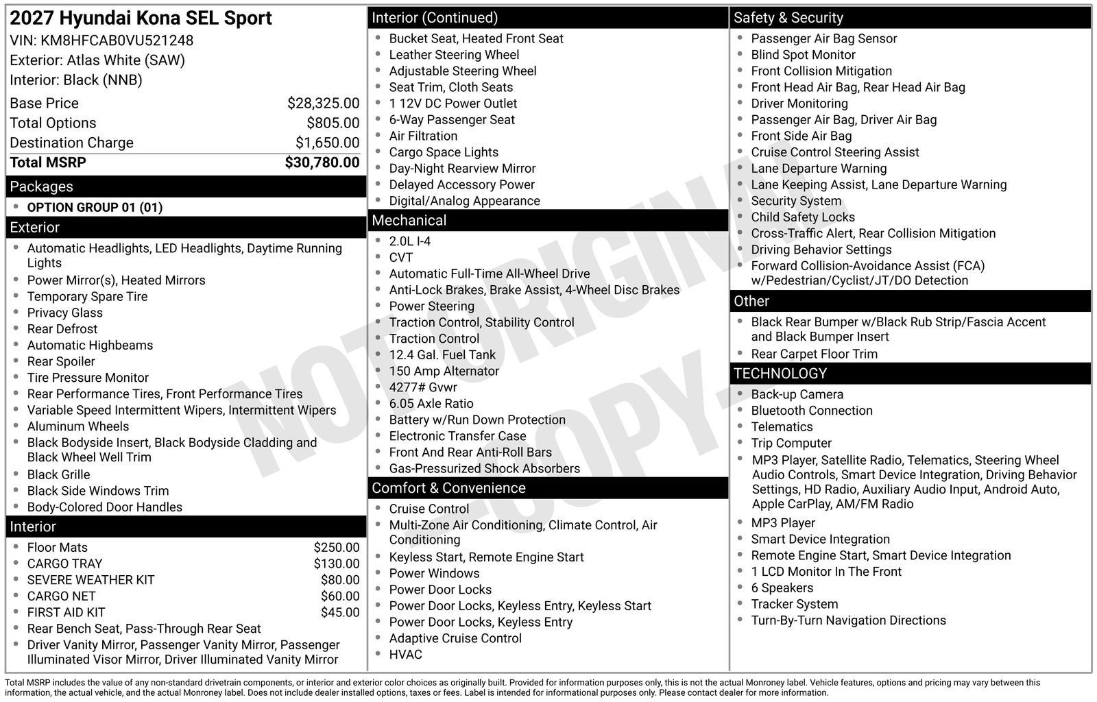 New 2027 Hyundai Kona SEL Sport AWD/4WD image 25