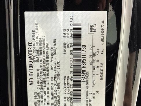 Used 2023 Ford Mustang Premium w/ Equipment Group 201A RWD image 27