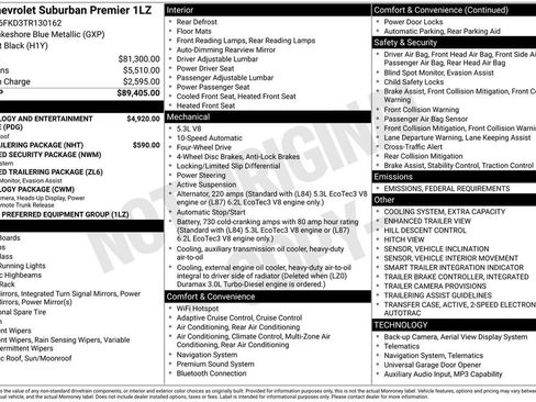 New 2026 Chevrolet Suburban Premier image 26