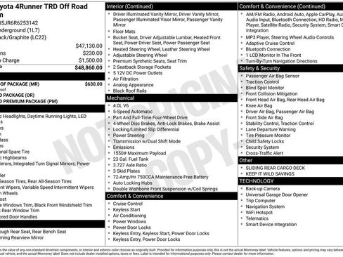 Used 2024 Toyota 4Runner TRD Off-Road Premium w/ Moonroof Package image 2