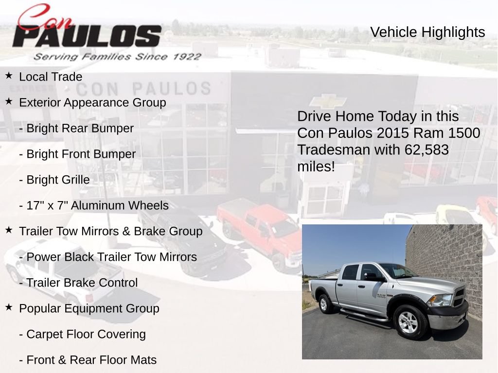 Used 2015 RAM 1500 Tradesman w/ Popular Equipment Group AWD/4WD image 8