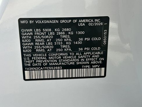 New 2026 Volkswagen Atlas SE AWD/4WD image 24