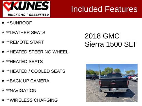 Used 2018 GMC Sierra 1500 SLT AWD/4WD image 2