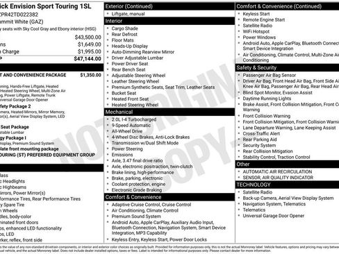 New 2026 Buick Envision Sport Touring AWD/4WD image 39