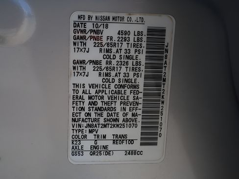 Used 2019 Nissan Rogue SV FWD image 26