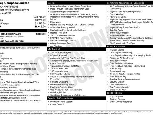 Used 2023 Jeep Compass Limited w/ Sun and Sound Group AWD/4WD image 10