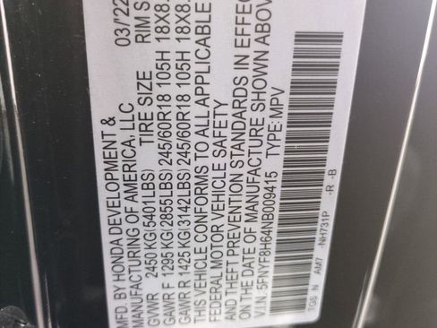 Certified 2022 Honda Passport TrailSport image 34