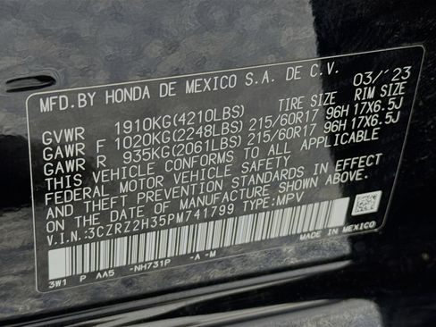Certified 2023 Honda HR-V LX image 29