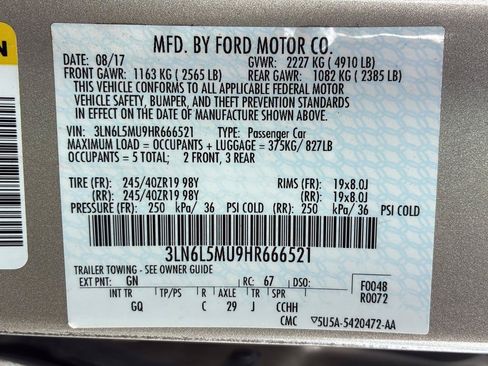 Used 2017 Lincoln MKZ Reserve w/ Technology Package FWD image 38