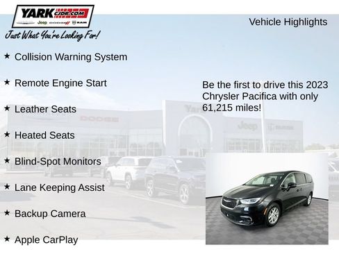 Certified 2023 Chrysler Pacifica Touring-L FWD image 12