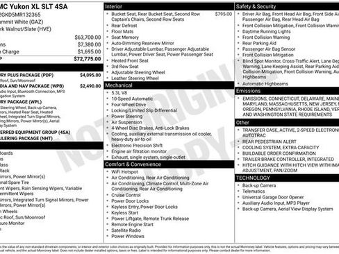 Used 2021 GMC Yukon XL SLT w/ SLT Luxury Plus Package image 43