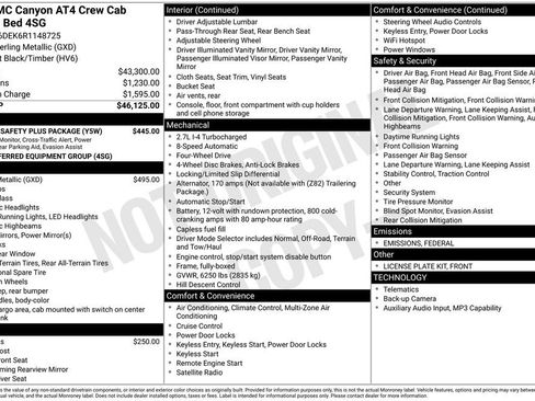 Used 2024 GMC Canyon AT4 w/ Canyon Safety Plus Package image 5