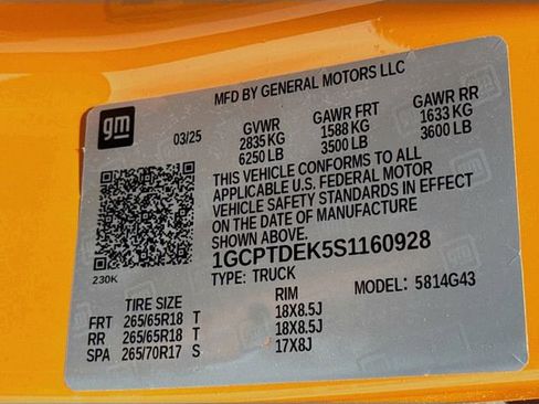 New 2025 Chevrolet Colorado Z71 image 23