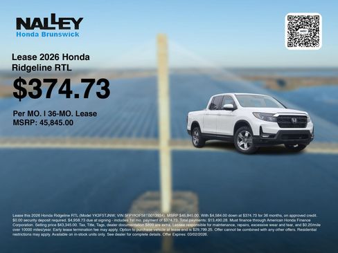 New 2026 Honda Ridgeline RTL image 3