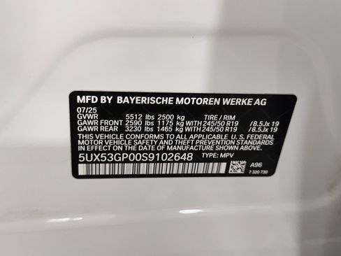 Certified 2025 BMW X3 xDrive30i image 38