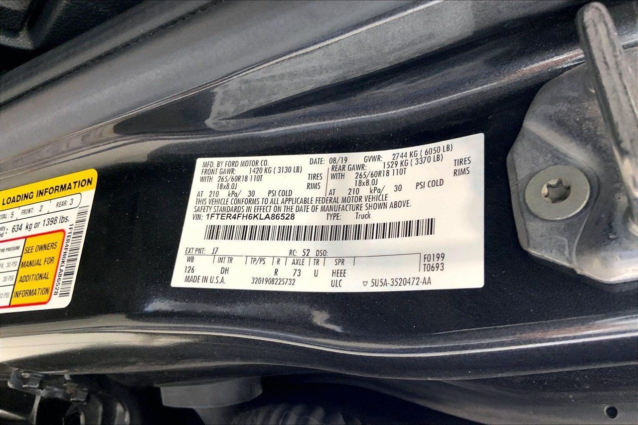 Used 2019 Ford Ranger Lariat w/ Equipment Group 501A Mid AWD/4WD image 8