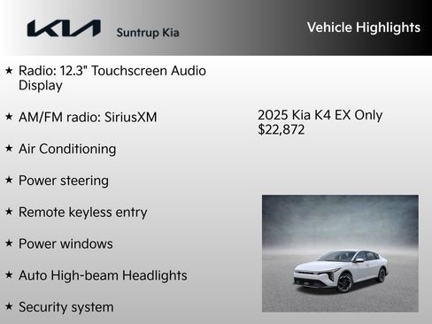 New 2025 Kia K4 EX image 7