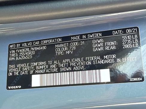 Used 2022 Volvo XC60 B6 Inscription w/ Advanced Package image 45