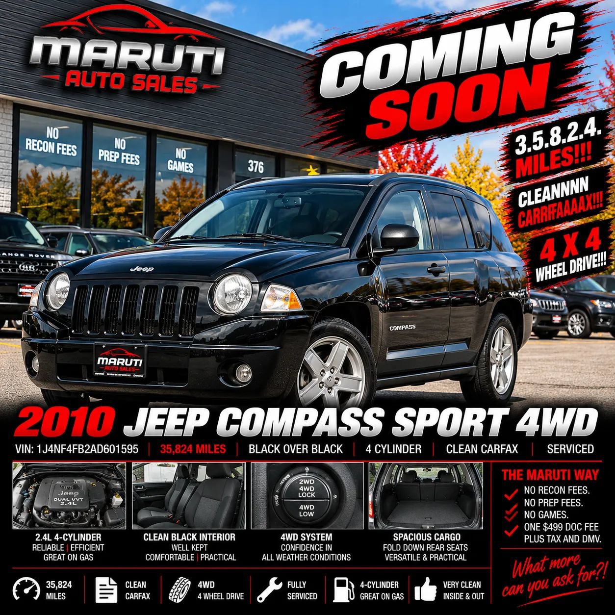 Used 2010 Jeep Compass Sport w/ PWR Equipment Group AWD/4WD image 40