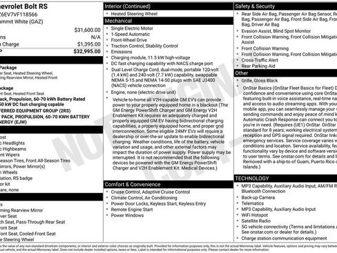 New 2027 Chevrolet Bolt RS FWD image 25
