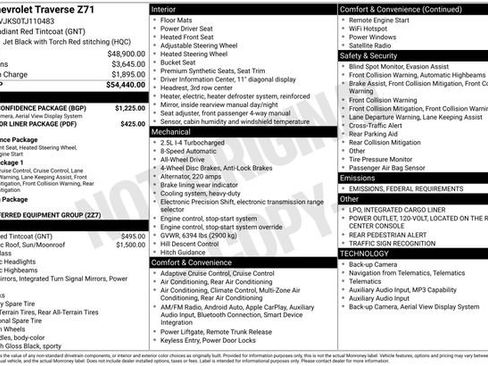 New 2026 Chevrolet Traverse Z71 w/ Driver Confidence Package image 3