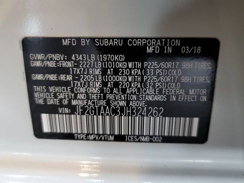 Used 2018 Subaru Crosstrek 2.0i AWD/4WD image 34