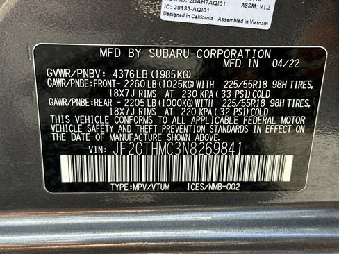 Used 2022 Subaru Crosstrek 2.5i Limited w/ Popular Package #4A AWD/4WD image 37