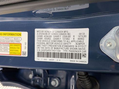 New 2026 Honda Civic FWD Hybrid Sedan image 19