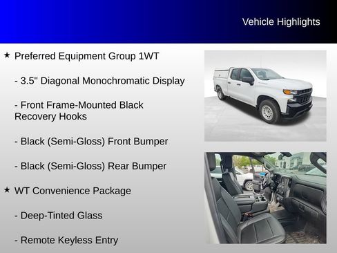 Used 2021 Chevrolet Silverado 1500 W/T w/ WT Fleet Convenience Package AWD/4WD image 12