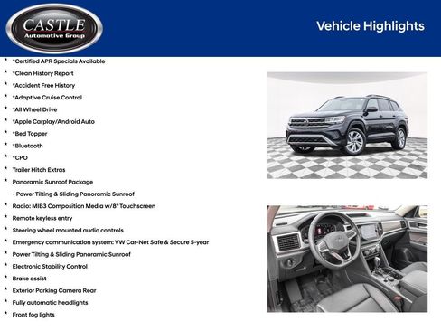 Used 2023 Volkswagen Atlas SE w/ Panoramic Sunroof Package image 4