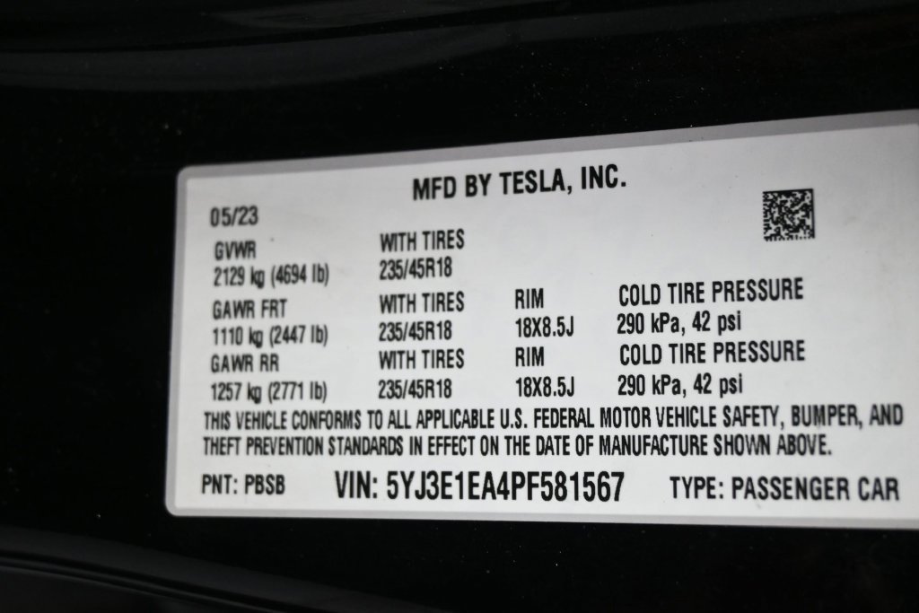Used 2023 Tesla Model 3 Standard Range RWD image 5