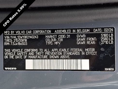 Certified 2024 Volvo V60 B5 Cross Country Plus AWD/4WD image 29