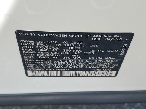 New 2026 Volkswagen Atlas SE FWD image 30